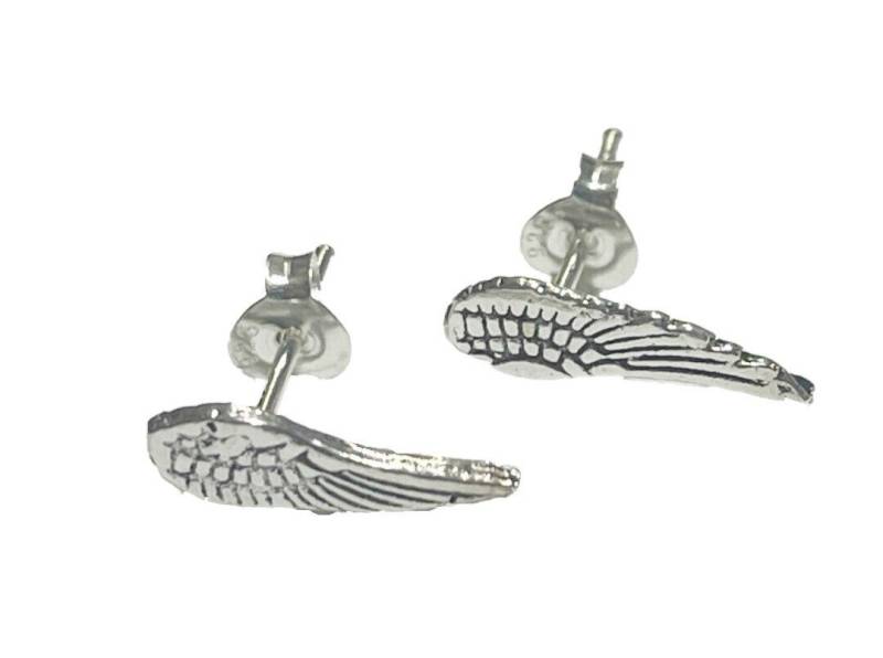 Westernlifestyle Paar Ohrstecker Engelsflügel Ohrringe – 13 mm – Sterling Silber Ohrstecker von Westernlifestyle