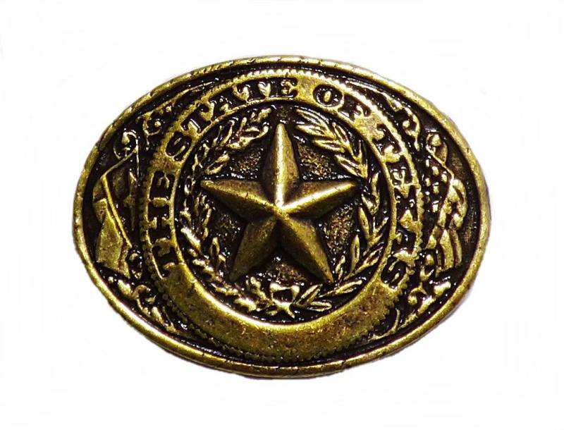 Westernlifestyle Pins Anstecker Pin The State of Texas Lone Star Sheriffstern Sheriff Wester von Westernlifestyle