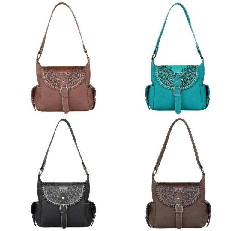 Westernlifestyle Schultertasche Pauline Handtasche Westerntasche Florale Prägung Westernlifestyle Schultertasche Pauline Handtasche Westerntasche Florale Prägung von Westernlifestyle