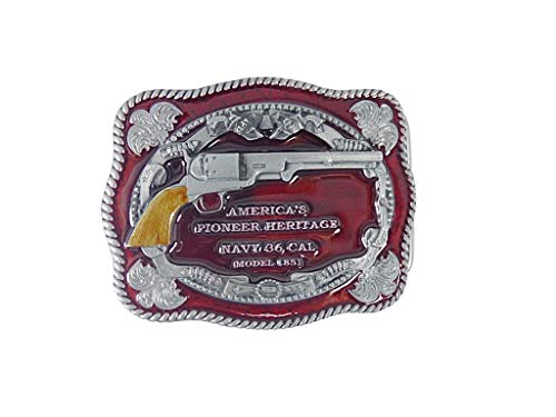 Buckle Gürtelschnalle Gürtelschließe Westernbuckle Navy Colt lizensiert von Westernranch