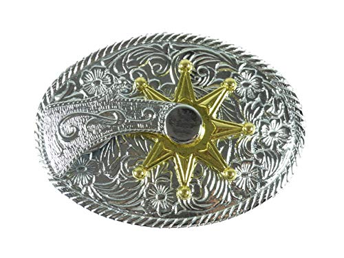 Buckle Gürtelschnalle Gürtelschliesse für Wechselgürtel mit sich drehender Spore von Westernranch