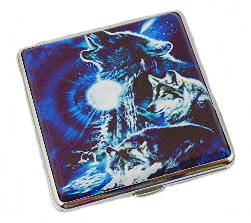 Zigarettenetui Etui für Zigaretten aus Metall Verschiedene Motive (Motiv 3) von Westernranch