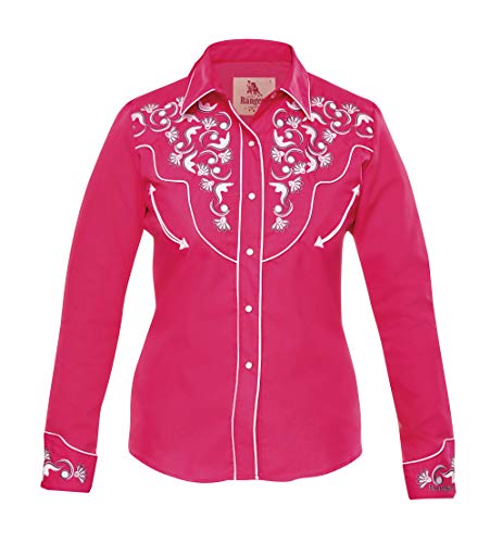 Rangers Damen Westernbluse Madison - Damen Westernhemd Westernkleidung Westernshirt Westernoberteil Westernoutfit für Frauen (3XL) von Westernwear-Shop