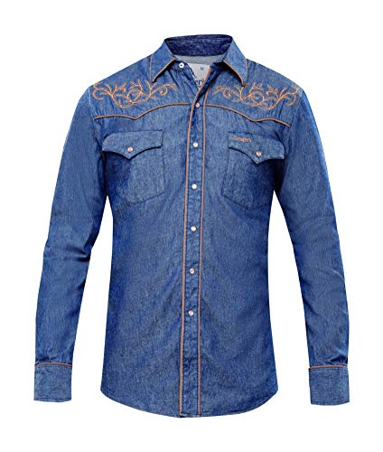 Rangers Herren Westernhemd Colten - Westernhemd Westernkleidung Westernshirt Westernoberteil Westernoutfit für Herren (L) von Westernwear-Shop