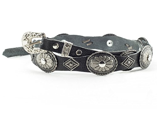 Western-Lederhutband HB-31 Hutband aus Leder für Cowboyhüte & Westernhüte als dekorative Ergänzung Cowboyhut Zubehör und Accessoires Schwarz von Westernwear-Shop