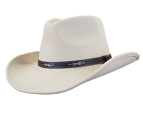 Western Wollfilzhut Great Plains f??r Damen und Herren - Cowboyhut Westernhut (59 cm, Sand) von Westernwear-Shop