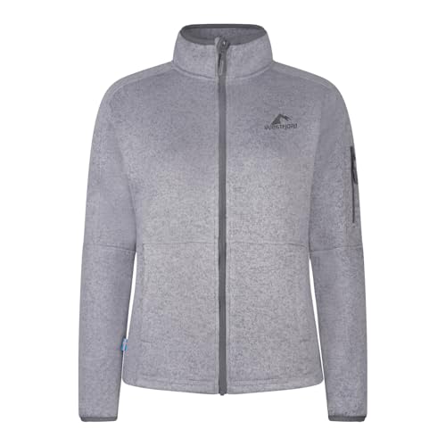 Westfjord Damen Katla Fleecejacke, Sturmgrau/Graphitgrau, Größe M von Westfjord