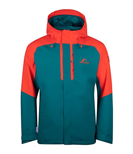 Westfjord Herren Reykjavik Regenjacke, Petrolblau/Rot, Größe L von Westfjord