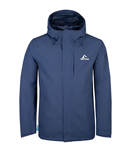 Westfjord Herren Skogafoss 3in1 Jacke, Marineblau/Bordeauxrot, Größe 4XL von Westfjord