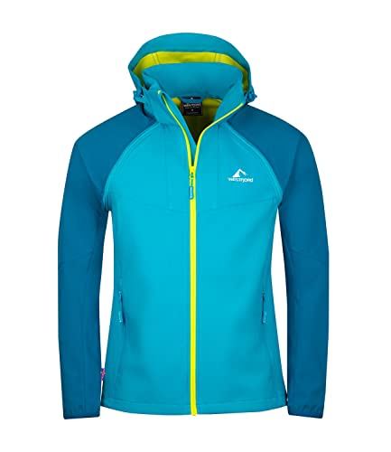 Westfjord Herren Skogar XT Zip Off Softshelljacke, Karibik Blau/Lime, Größe L von Westfjord