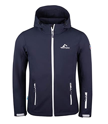 Westfjord Herren Softshell Jacke Eldfjall, Marineblau/Weiß, Größe L von Westfjord