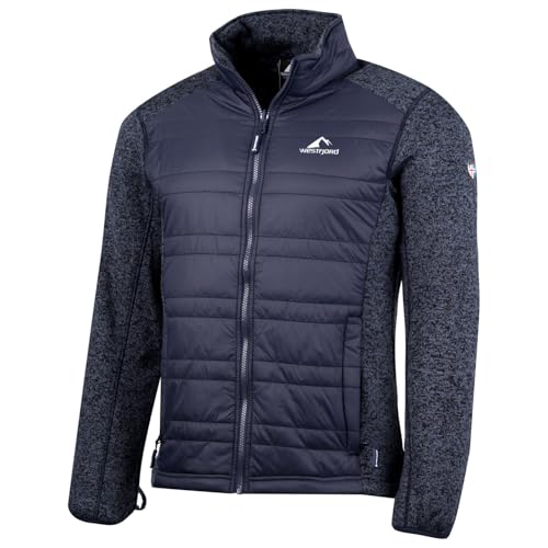 Westfjord Herren hybride Fleece Jacke Gollfoss, Grau-Blau, Größe X-Large von Westfjord