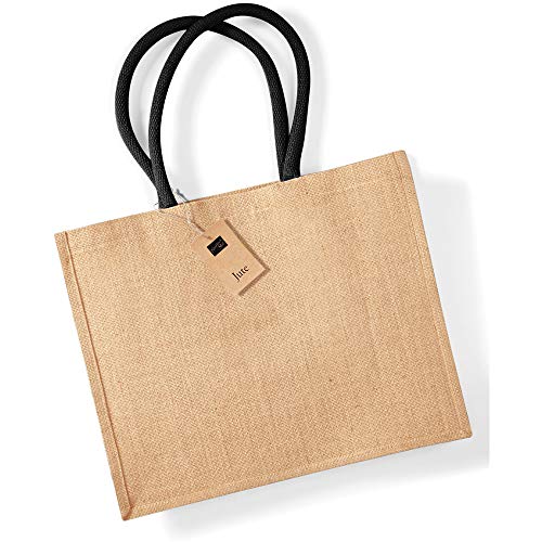 Westford Mill 407 Shopper, Unisex-Tasche, Natural Black, Einheitsgröße von Westford Mill