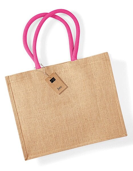 Westford Mill Jute Classic Shopper Tragetasche Schultertasche von Westford Mill