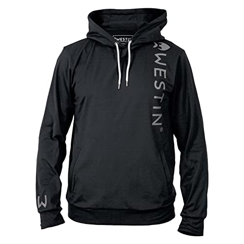 Westin Vertical Tech Hoodie Black - Angelpullover, Größe:S von Westin