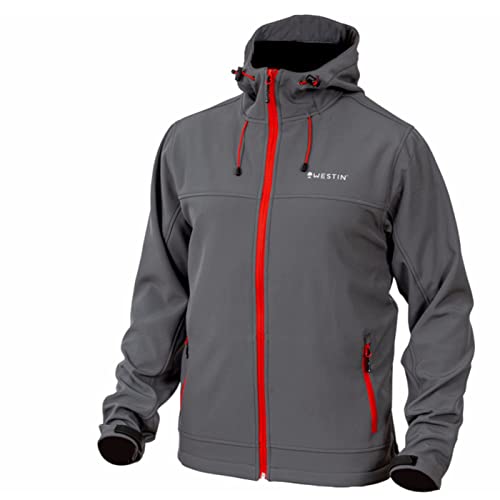 Westin W4 Softshell Jacke Steel Grey - Angeljacke, Größe:M / Größe 39/40 von Westin