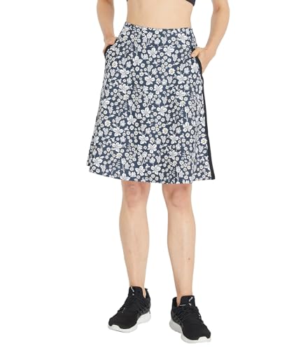 Westkun Activewear Hosenrock Damen Hohe Taille Sportrock mit Hose Golfrock Tennisrock mit Taschen Sportrock mit Hose Drunter für Sommer B-Copihue XL von Westkun