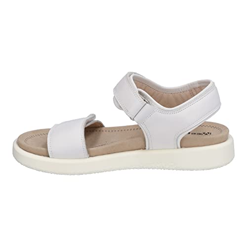 Westland Damen Riemchensandalen Albi 01,Weite G (Normal),Wechselfußbett,flach,sommerschuhe,freizeitschuhe,offene schuhe,Weiß (weiss),41 EU / 7 UK von Westland