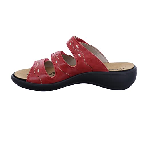 Westland Damen Riemchensandalen Ibiza 66,Weite G (Normal),Wechselfußbett,flach,Sommerschuhe,Freizeitschuhe,offene Schuhe,rot,41 EU / 7 UK von Westland