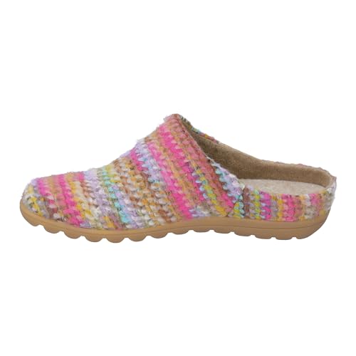 Westland Damen Pantoffeln Cadiz 01,Weite G (Normal),Wechselfußbett,gaeste-Hausschuhe,hausschlappen,hauslatsch,treter,Rosa (pink-Multi),38 EU / 5 UK von Westland