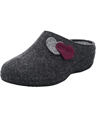 Westland Damen Pantoffeln Cholet 02,Weite H (Weit),Wechselfußbett,Schlupfschuhe,schluepfschuhe,Slip-ons,Mules,Grau (anthrazit-Kombi),37 EU / 4 UK von Westland