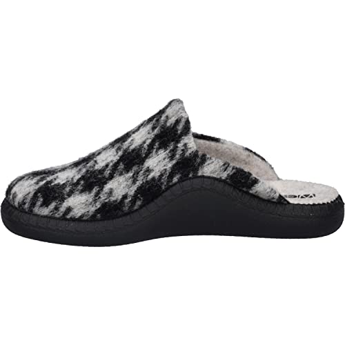 Westland Damen Pantoffeln Monaco D 149, Frauen Hausschuhe,Weite F 1/2 (Normal),Backless Slipper,Gartenschuhe,schwarz-Weiss,39 EU / 6 UK von Westland