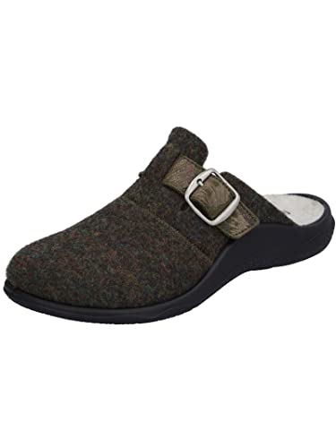 Westland Damen Pantoffeln Roubaix 04,Weite G (Normal),Wechselfußbett,hauslatsch,hofschuh,pantine,treter,finken,Grün (Oliv-Kombi),40 EU / 6.5 UK von Westland