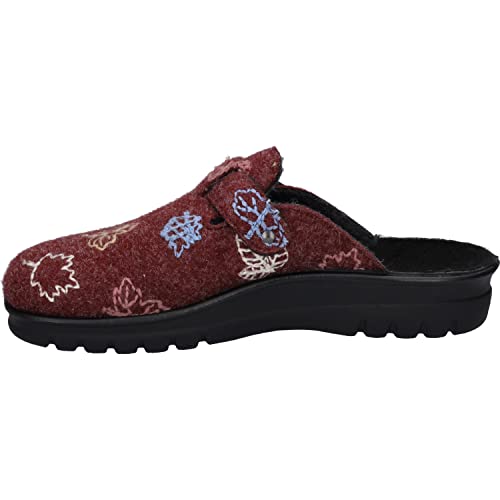 Westland Damen Pantoletten Metz 390, Frauen Hausschuhe,Weite G (Normal),schluepfschuhe,Slip-ons,Backless Slipper,Schwarz (Bordo-Multi),37 EU / 4 UK von Westland