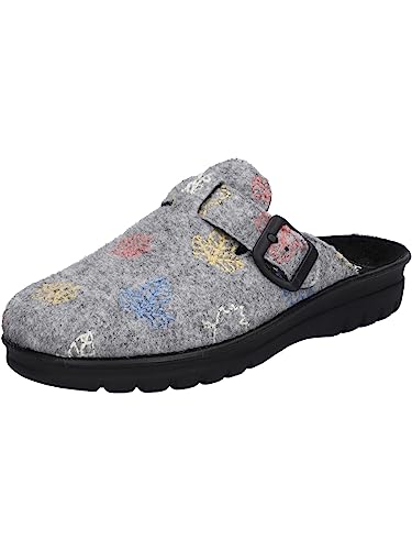 Westland Damen Pantoletten Metz 390, Frauen Hausschuhe,Weite G (Normal),schluepfschuhe,Slip-ons,Backless Slipper,hellgrau-Multi,37 EU / 4 UK von Westland
