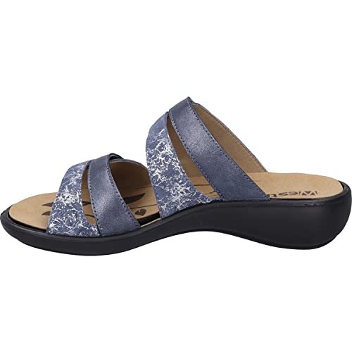 Westland Damen Riemchensandalen Ibiza 81,Weite G (Normal),Wechselfußbett,bequem,flach,sommerschuhe,freizeitschuhe,Blau (ocean-kombi),38 EU / 5 UK von Westland