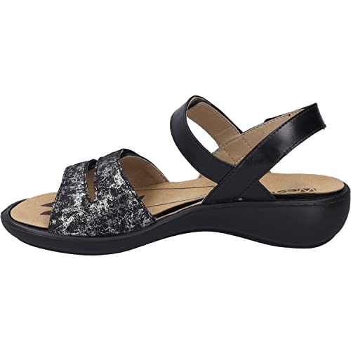 Westland Damen Riemchensandalen Ibiza 86,Weite G (Normal),Wechselfußbett,Sommersandalen,bequem,flach,Sommerschuhe,schwarz-Kombi,40 EU / 6.5 UK von Westland