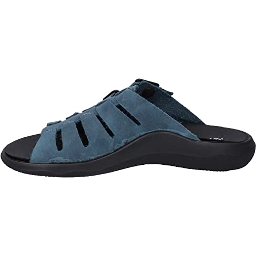 Westland Damen Riemchensandalen Rouen 04,Weite G (Normal),Wechselfußbett,sommersandalen,flach,sommerschuhe,freizeitschuhe,Blau (azur),38 EU / 5 UK von Westland