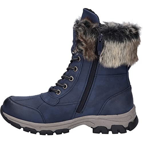 Westland Damen Snowboots Chambery 04,Weite G (Normal),Wechselfußbett,wasserdicht,schneestiefel,schneeboots,canadians,blau-kombi,41 EU / 7 UK von Westland