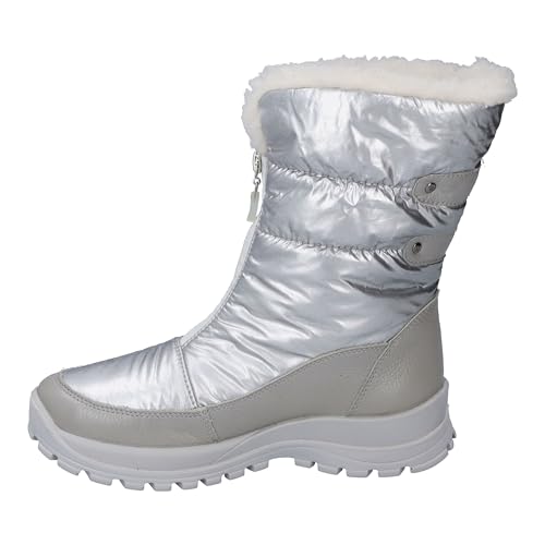 Westland Damen Winterstiefel Grenoble 03,Weite G (Normal),Wechselfußbett,wasserdicht,Schneestiefel,gefüttert,Boots,Silber,38 EU / 5 UK von Westland