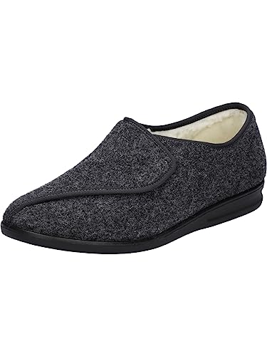 Westland Herren Pantoffeln Belfort 85 W, Männer Hausschuhe,Weite G (Normal),schlapen,Home-Slipper,House-Slipper,Grau (anthrazit),45 EU / 10 UK von Westland