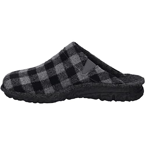 Westland Herren Pantoffeln Toulouse 63, Männer Hausschuhe,Weite H (Weit),Gartenschuhe,Pantoletten,Latschen,pantine,schwarz-grau,43 EU / 9 UK von Westland