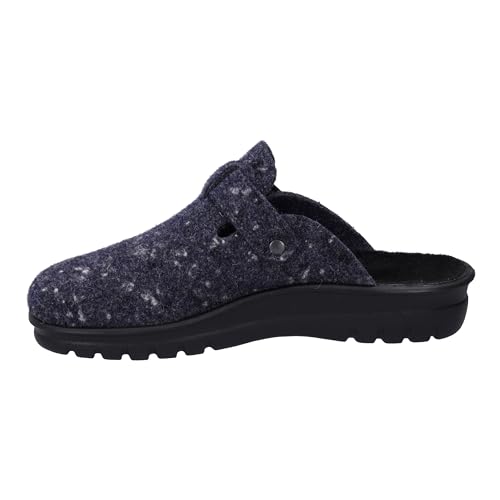 Westland Damen Pantoletten Metz 390, Frauen Hausschuhe,Weite G (Normal),schlapen,Home-Slipper,House-Slipper,patschen,blau-Multi,41 EU / 7 UK von Westland