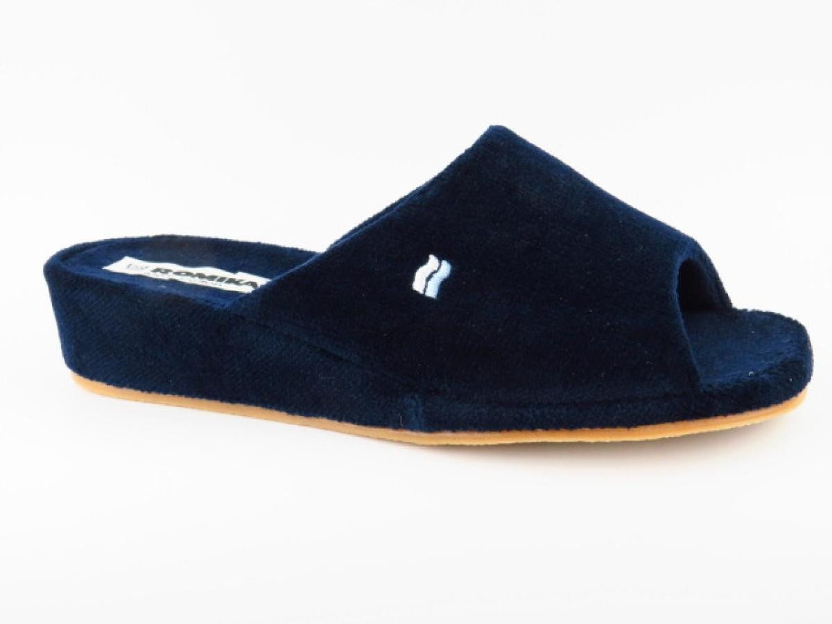 Westland Paris Frottee Marine Hausschuh von Westland