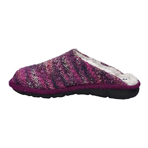 Westland Damen Pantoletten Lille 108, Frauen Hausschuhe,Weite G (Normal),Home-Slipper,House-Slipper,schlapfen,drinnen,lila-Kombi,40 EU / 6.5 UK von Westland