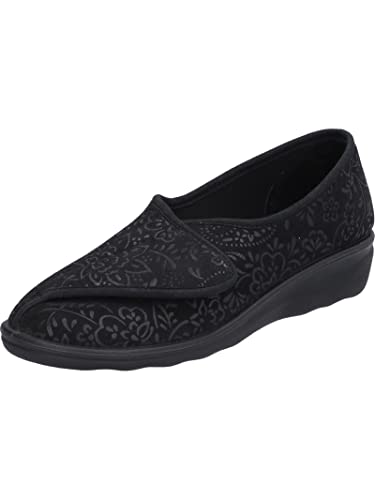 Westland by Josef Seibel Damen Hausschuhe Nice 104, Frauen Pantoffeln, slipper kletthausschuhe puschen klettverschluss ladies,Schwarz,36 EU / 3 UK von Westland