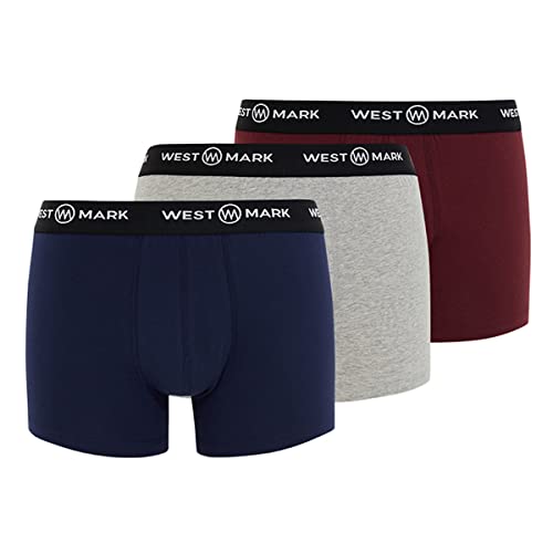 Westmark London - Oscar - Retro Short/Pant - 3er Pack (L Navy/Bordeaux/Grey Melange) von Westmark London