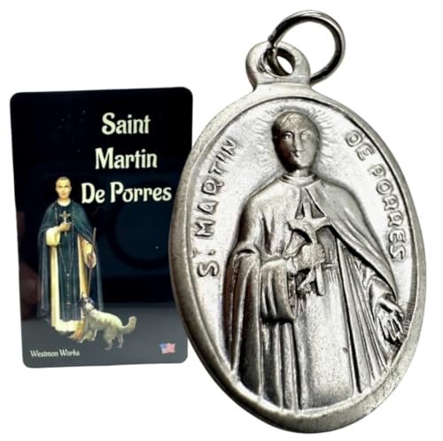 Westmon Works St. Martin De Porres Medaillen-Set, italienisches Metall-Medaillon, hergestellt in den USA Westmon Works St. Martin De Porres Medaillen-Set, italienisches Metall-Medaillon, hergestellt in den USA von Westmon Works