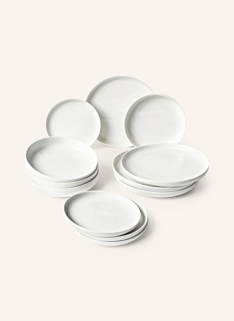 Westwing Collection 12-Tlg. Geschirr-Set Nessa weiss von Westwing Collection
