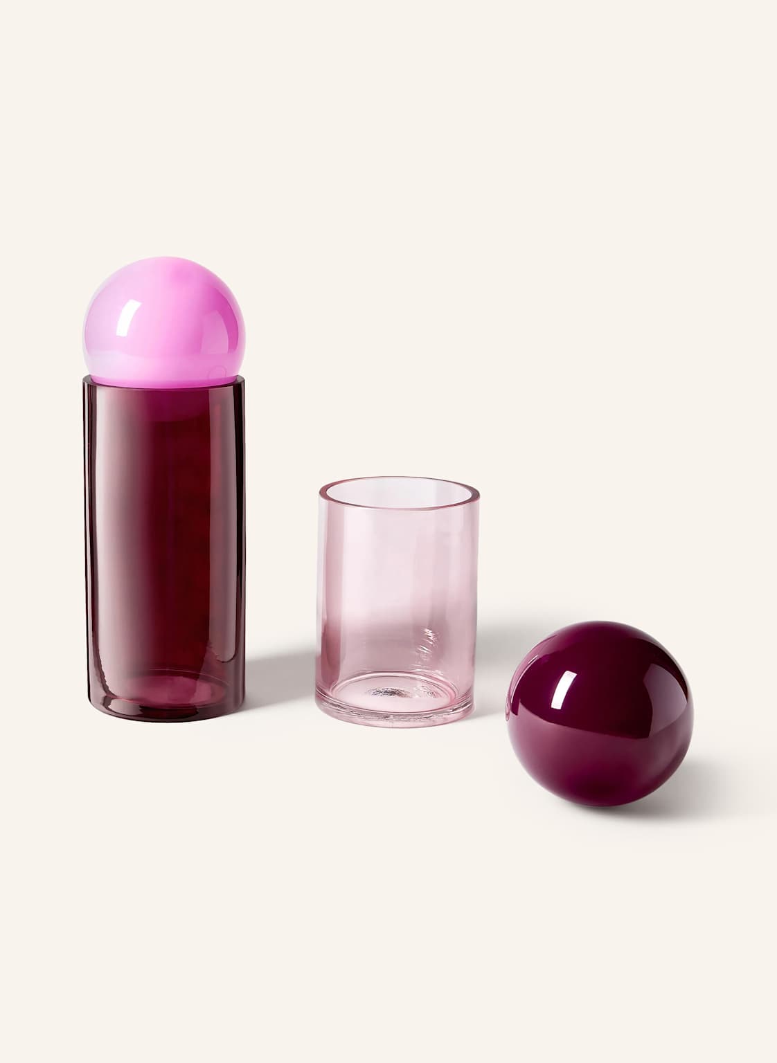 Westwing Collection 2er-Set Aufbewahrungsdosen Tarli rosa Westwing Collection 2er-Set Aufbewahrungsdosen Tarli rosa von Westwing Collection