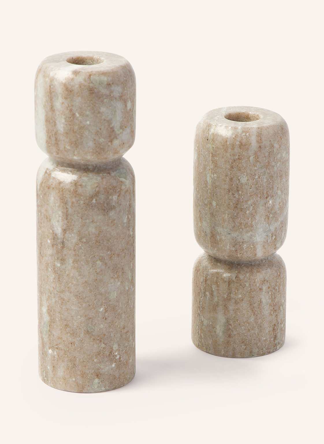 Westwing Collection 2er-Set Kerzenhalter Como beige Westwing Collection 2er-Set Kerzenhalter Como beige von Westwing Collection