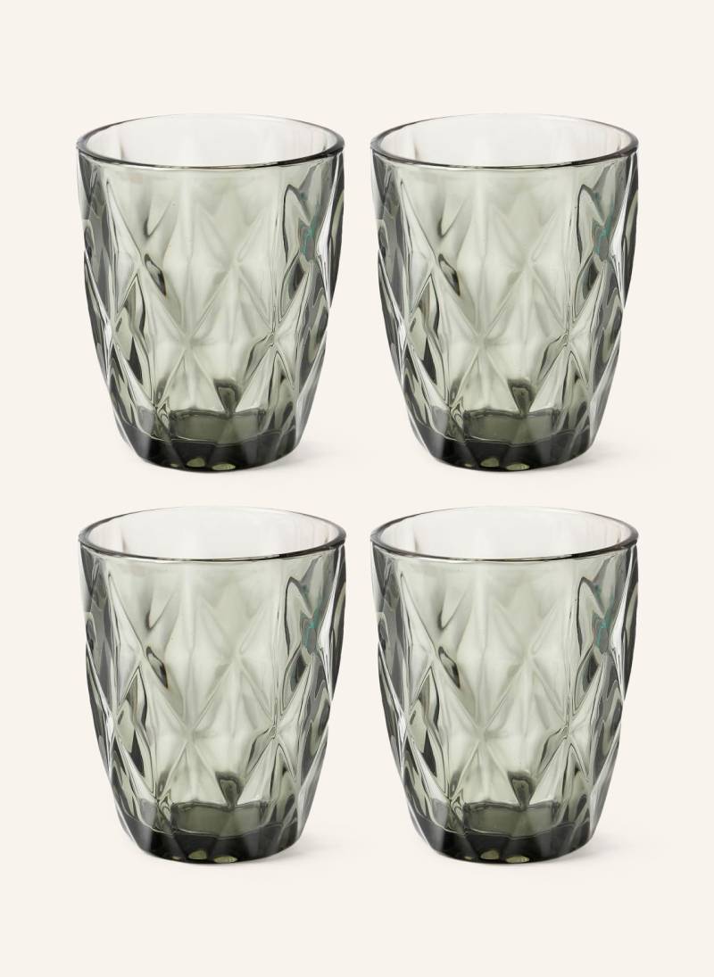Westwing Collection 4er-Set Trinkgläser Colorado grau von Westwing Collection