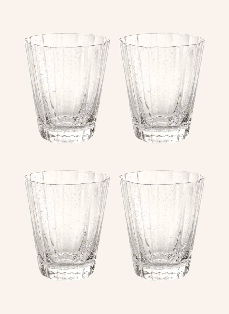 Westwing Collection 4er-Set Wassergläser Scallop transparent von Westwing Collection