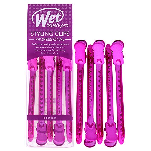 Pro Styling Clips – Purple by Wet Brush for Women – 5 Haarspangen von Wet Brush