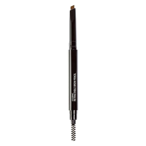 Wet n Wild, Ultimate Brow Retractable Pencil, eindrehbarer Augenbrauenstift mit dreieckiger Präzisionsspitze, pigmentierter Farbe für perfekt definierte Augenbrauen, Mittleres Braun von Wet n Wild