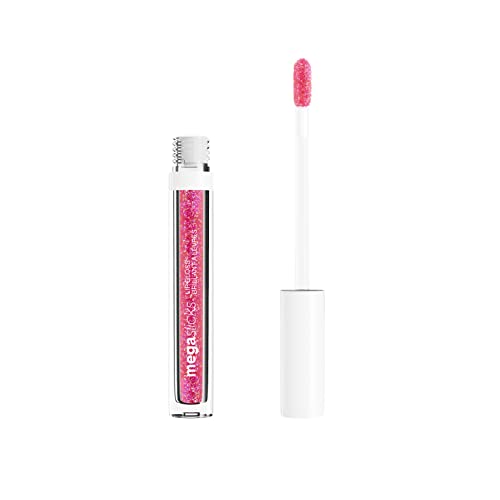 Wet n Wild, Mega Slicks Lip Gloss, Extra Glänzender Lippenstift mit Heller und Strahlender Textur für Weiche, Volle, Gesunde Lippen, Formel mit Hyaluronsäure und Veganem Kollagen, Crushed Grapes von Wet n Wild